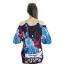 Sneakers Shoes Patterns Bright Flutter Sleeve Tee  View2