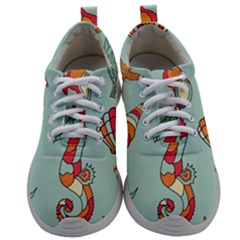 Seahorse Seashell Starfish Shell Mens Athletic Shoes by Proyonanggan