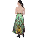 Monkey Tiger Bird Parrot Forest Jungle Style Tie Back Maxi Dress View2