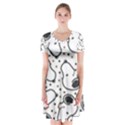 Dog Pattern Short Sleeve V-neck Flare Dress View1