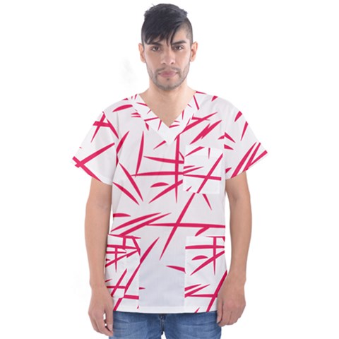 Hijibizi-1-01 Men s V-neck Scrub Top by Shoiketstore2023