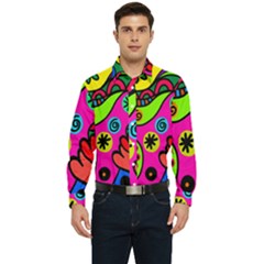 Seamless Doodle Men s Long Sleeve  Shirt by Bangk1t