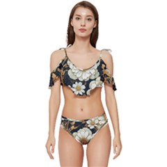 Fantasy People Mysticism Composing Fairytale Art Ruffle Edge Tie Up Bikini Set	 by Bangk1t