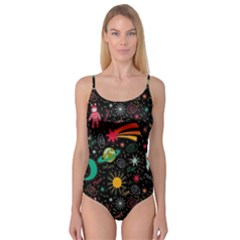 Seamless Pattern Space Camisole Leotard  by Amaryn4rt
