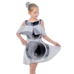 Washing Machines Home Electronic Kids  Shoulder Cutout Chiffon Dress by pakminggu