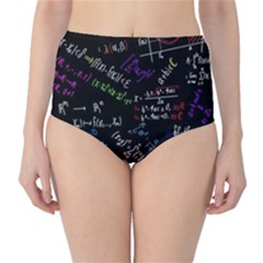 Mathematics  Physics Maths Math Pattern Classic High-waist Bikini Bottoms by Grandong
