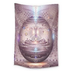 Cosmic Egg Sacred Geometry Art Large Tapestry by Grandong