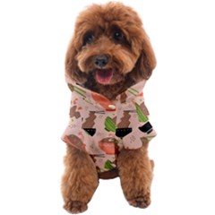 Japanese Street Food Soba Noodle In Bowl Pattern Dog Coat by Grandong