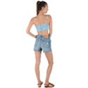 Dentist Blue Seamless Pattern Woven Tie Front Bralet View2
