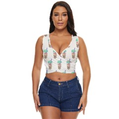 Cute Boba Women s Sleeveless Wrap Top by artworkshop