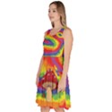 wizard snail4 Knee Length Skater Dress With Pockets View2