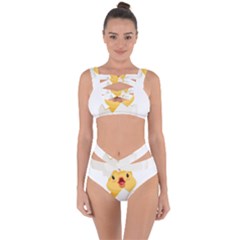 Cute Chick Bandaged Up Bikini Set  by RuuGallery10