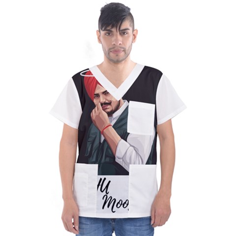 Moosewala Men s V-neck Scrub Top by Mayank