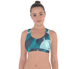 Ocean Turtle Shark Sea Life Sea Cross String Back Sports Bra by pakminggu