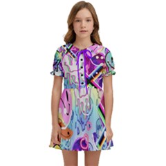 Smiley Face  Kids  Sweet Collar Dress by DayDreamersBoutique
