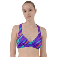 Multicolored-abstract-background Sweetheart Sports Bra by pakminggu