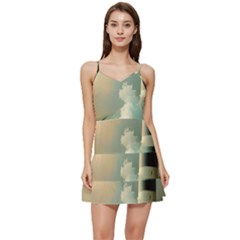 Sea Ocean Waves Lighthouse Nature Short Frill Dress by uniart180623