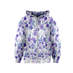Violet-01 Kids  Zipper Hoodie by nateshop