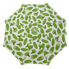 Vegetable Pattern With Composition Broccoli Straight Umbrellas by pakminggu