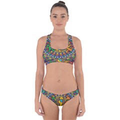 Dead Dancing Bears Grateful Dead Pattern Cross Back Hipster Bikini Set by Grandong