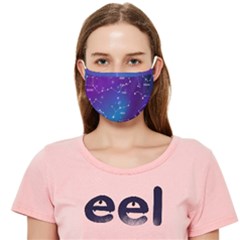 Realistic Night Sky With Constellations Cloth Face Mask (adult) by Cowasu