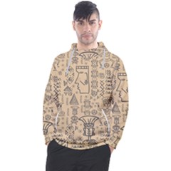 Aztec Tribal African Egyptian Style Seamless Pattern Vector Antique Ethnic Men s Pullover Hoodie by Bedest