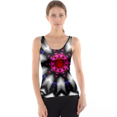 Kaleidoscope-round-metal Women s Basic Tank Top by Bedest