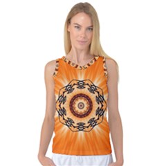 Abstract-kaleidoscope-colorful Women s Basketball Tank Top by Bedest