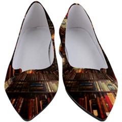 Library-tunnel-books-stacks Women s Block Heels  by Bedest