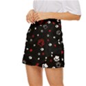 Art Pattern Traces Paw Mini Front Wrap Skirt View2