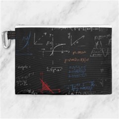 Math Mathematics Pattern Canvas Cosmetic Bag (xl) by pakminggu