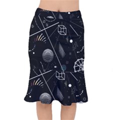 Future Space Aesthetic Math Short Mermaid Skirt by pakminggu