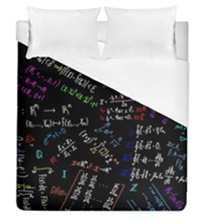 Mathematics  Physics Maths Math Pattern Duvet Cover (queen Size) by pakminggu