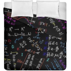 Mathematics  Physics Maths Math Pattern Duvet Cover Double Side (king Size) by pakminggu