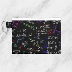 Mathematics  Physics Maths Math Pattern Canvas Cosmetic Bag (medium) by pakminggu