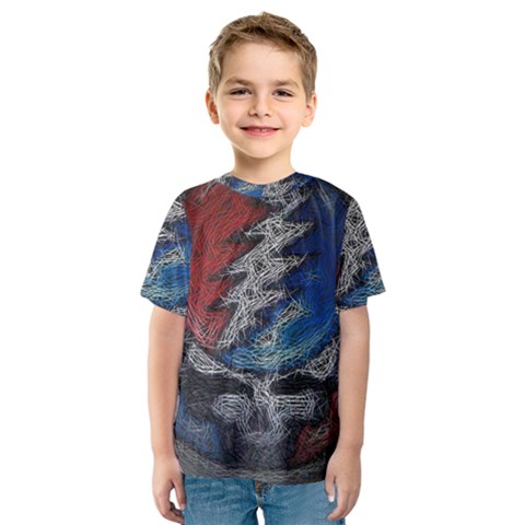 Grateful Dead Logo Kids  Sport Mesh T-shirt by Cowasu