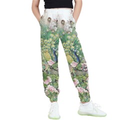 Peafowl Peacock Feather-beautiful Kids  Joggers by Cowasu