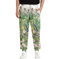 Peafowl Peacock Feather-beautiful Men s Elastic Waist Pants by Cowasu
