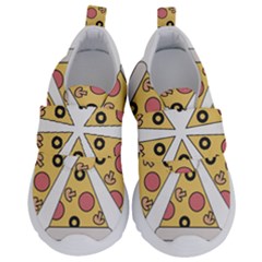 Pizza-slice-food-italian Kids  Velcro No Lace Shoes by Cowasu