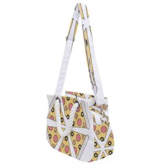 Pizza-slice-food-italian Rope Handles Shoulder Strap Bag by Sarkoni