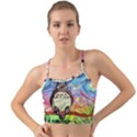 Cartoon Starry Night Art Van Gogh Parody Mini Tank Bikini Top View1