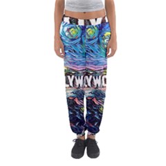 Hollywood Art Starry Night Van Gogh Women s Jogger Sweatpants by Sarkoni