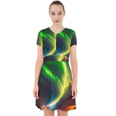 Lake Storm Neon Nature Adorable In Chiffon Dress by Bangk1t
