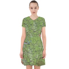 Map Earth World Russia Europe Adorable In Chiffon Dress by Bangk1t