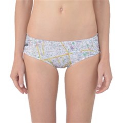 London City Map Classic Bikini Bottoms by Bedest