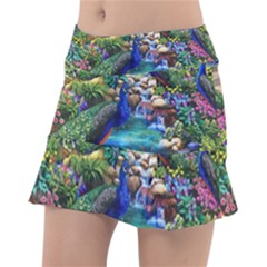 Peacocks  Fantasy Garden Classic Tennis Skirt by Bedest