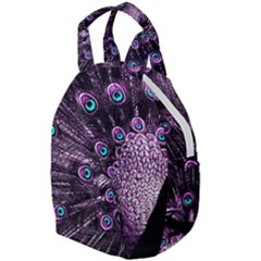 Purple Peacock Travel Backpack by Bedest