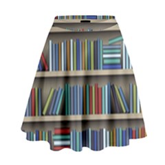 Bookshelf High Waist Skirt by Ravend