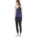 Blue Computer Monitor With Chair Game Digital Art Flowy Camisole Tank Top View2