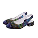 Multicolored Abstract Painting Artwork Psychedelic Colorful Women s Classic Slingback Heels View2